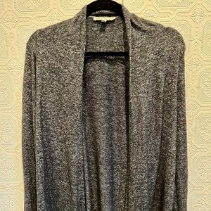 Express Charcoal Flutter Cardigan